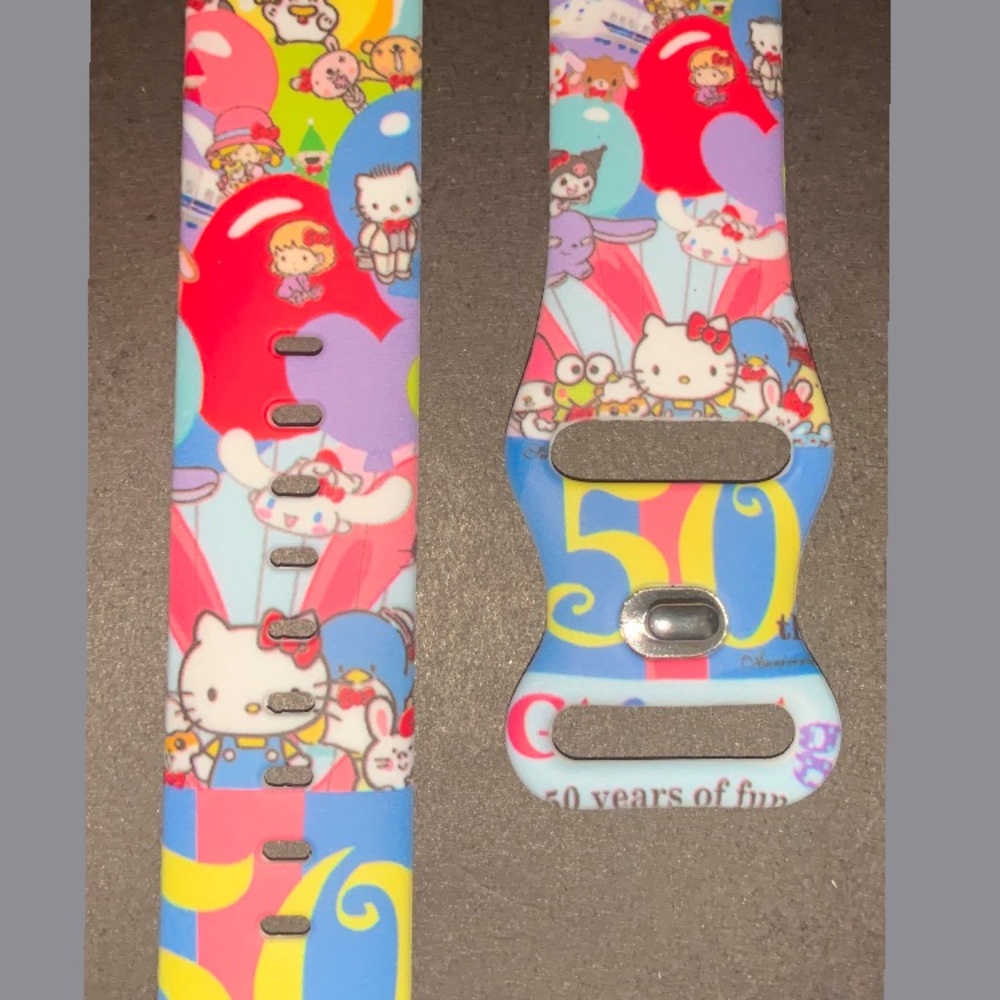 New Apple iwatch silicon band. Happy 50th anniversary to Hello Kitty & friends